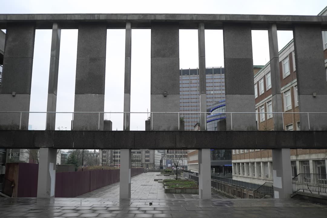 Photo of 1960s concrete architecture